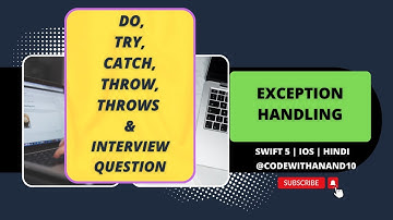 Exception Handling Explained in Swift 5 | ( Do, Try, Catch, Throw, Throws ) #swiftdeveloper #ios