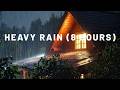 Heavy Rain Sounds for Deep Sleep 🌧️ Cozy Night Rain Ambience (8 Hours)