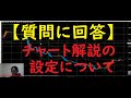 【質問に回答】チャートの設定について解説します