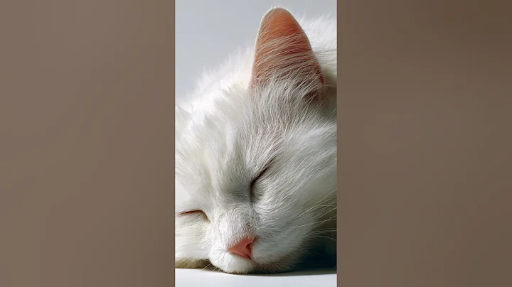 Video 11629351: white turkish angora cat, cute turkish angora cat, cute cat sleeping