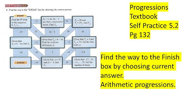 Progressions self practice 5.2 Q1 Find the way to the Finish box by choosing correct answer. A.P