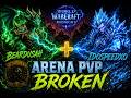 Preservation Evoker + Arcane Mage defeat Enhance Shaman + Holy Paladin
