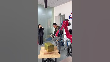 Program-free spraying robot.#industrial #welding #robot #spraying #stamping #machine
