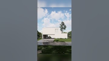 Watch a Modern House Environment Timelapse Animation done with Lumion