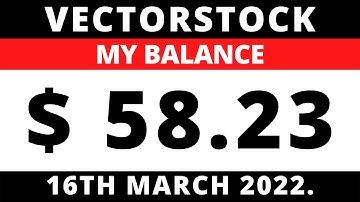 VectorStock My Balance Today 16th March 2022.