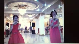 Komila & Shirin singing/Botir's wedding/Tashkent, Uzbekistan