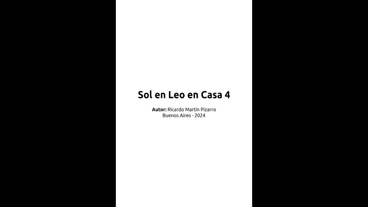 #astrología Sol en Leo en Casa 4 - YouTube