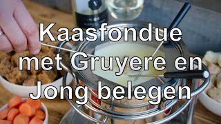 Kaasfondue Met Gruyere En Jong Belegen
