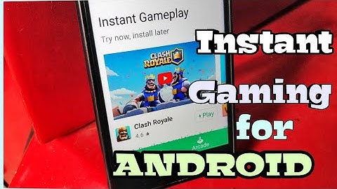 Instant Gaming for Android !!! Play games without downloading!!!