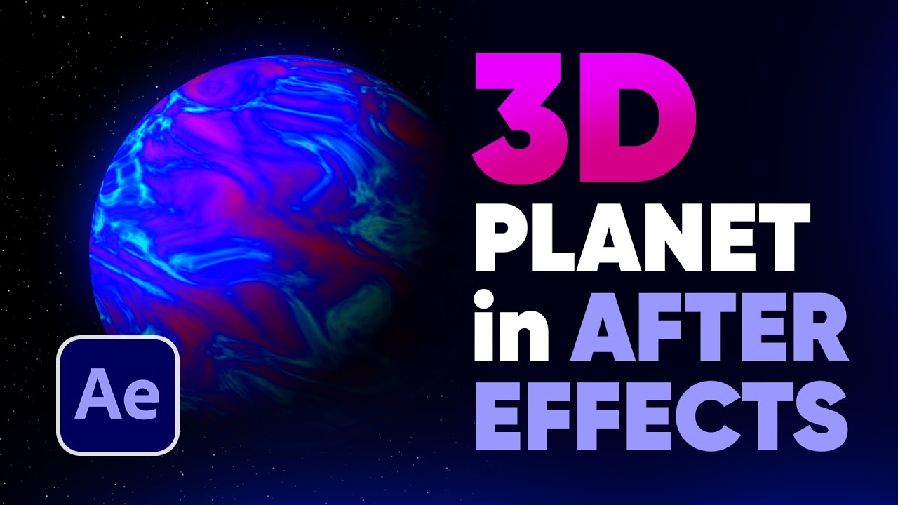 3D Planet in After Effects | Tutorial | Urdu / hindi - YouTube