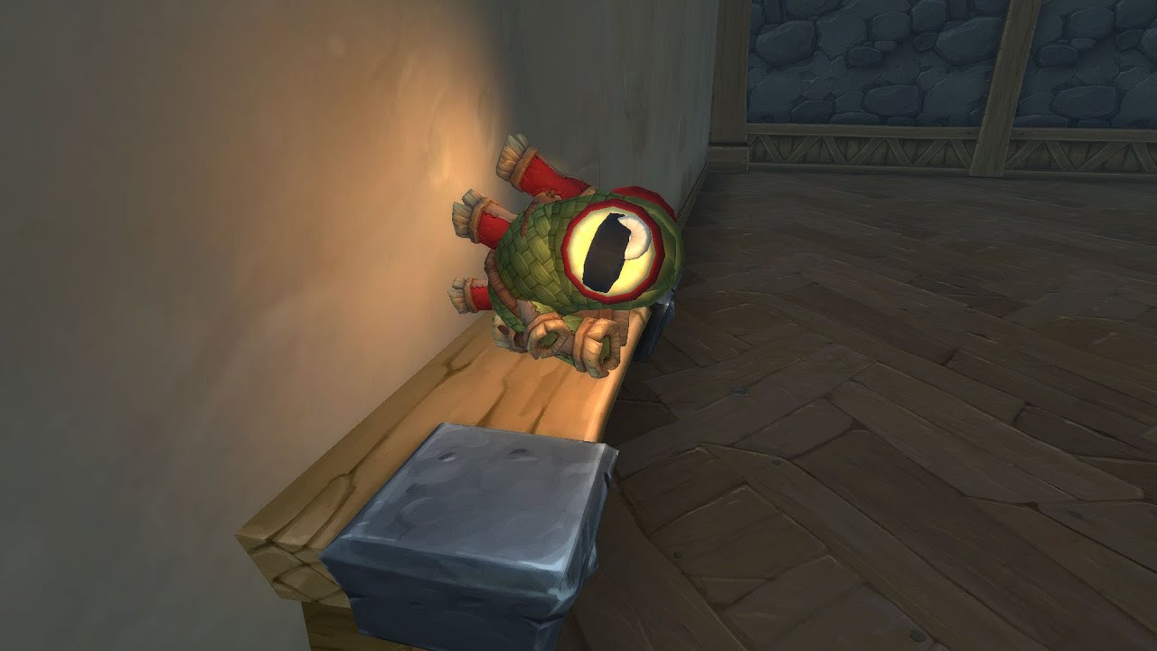 Making a custom baby murloc plushie in wow housing!