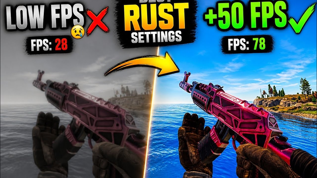 Rust Gaming Setup BOOST FPS IN RUST! Best Settings For Low-End PC (2026) - YouTube
