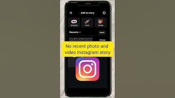 Instagram No Recent Photos Or Videos Problem | Instagram Story Add Kaise Kare #techwithrohit #viral