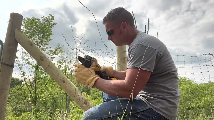How to build a woven wire fence red brand sheep and goat