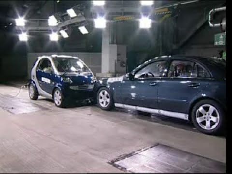 ► Smart Fortwo VS Mercedes E-Class - CRASH TEST