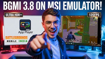 Play BGMI 3.8 on PC | MSI App Player Pie64 bit | Ultra + HDR 120Fps | New Update #bgmi #pubg