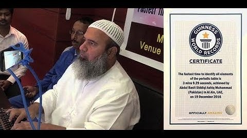 My Guinness World Record @ 1   Periodic Table | Full HD.