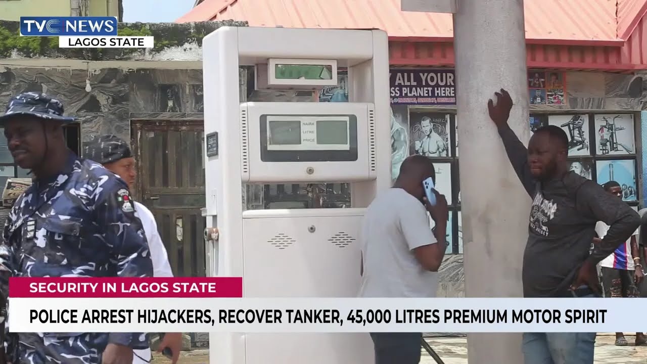 Police Arrest Hijackers, Recover Tanker, 45,000 Litres Premium Motor Spirit In Lagos