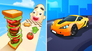 Sandwich Runner | Race Master 3D Gameplay Walkthrough All Levels Android Ios