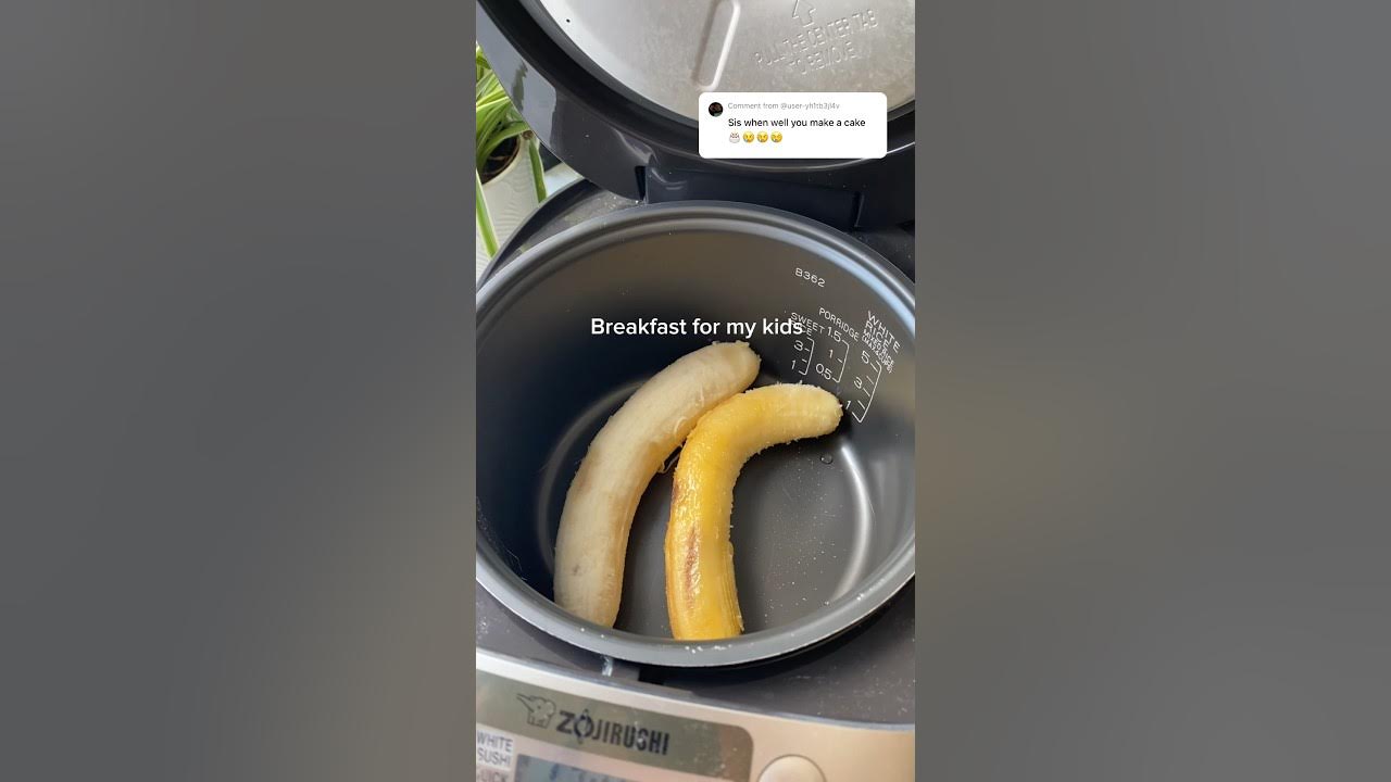 Cake in the rice cooker, my kids approved. #ricecooker #breakfast #short #bananacake Cake in the rice cooker, my kids approved. #ricecooker #breakfast #short #bananacake