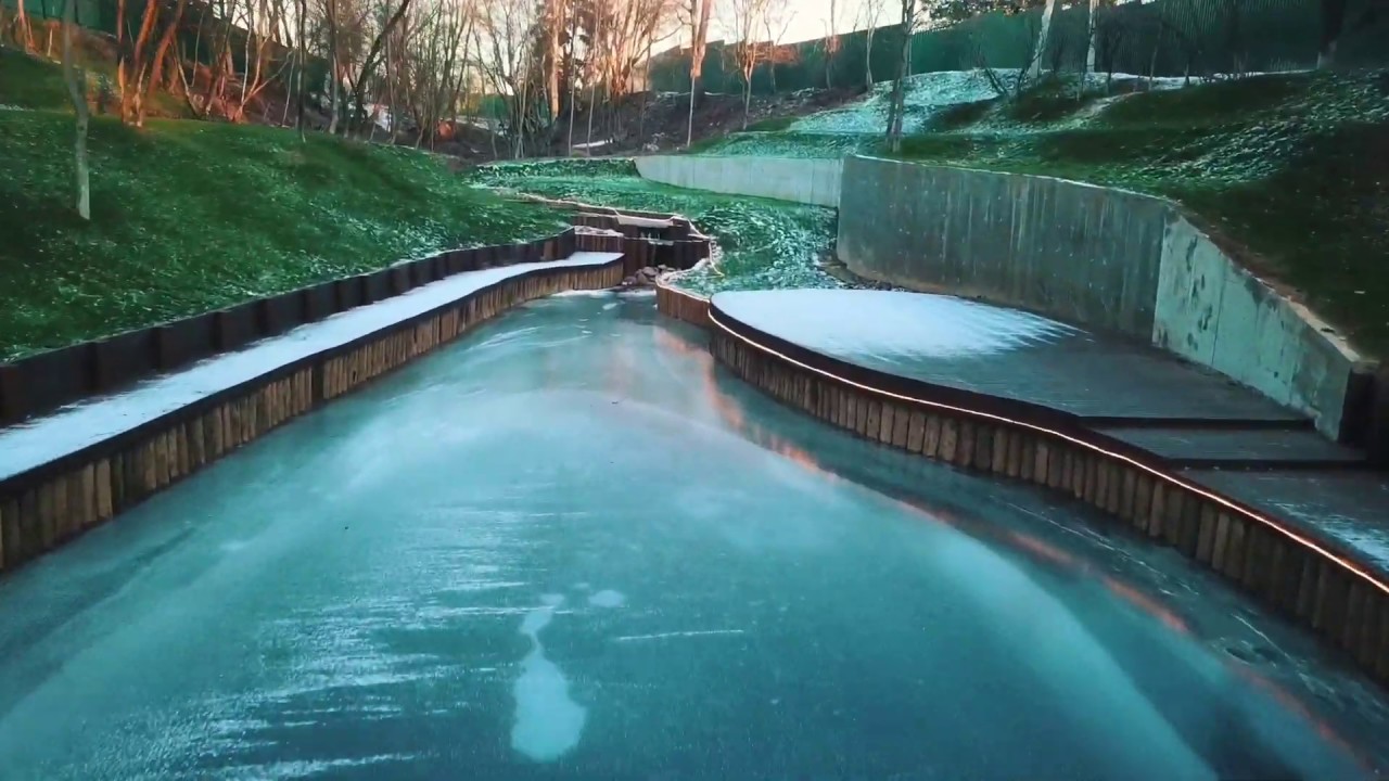 Благоустройство участка. Укрепление берегов лиственницей. Строительство ...