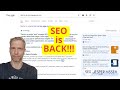 Seo is back! Return of the Blue links in Google AI overview