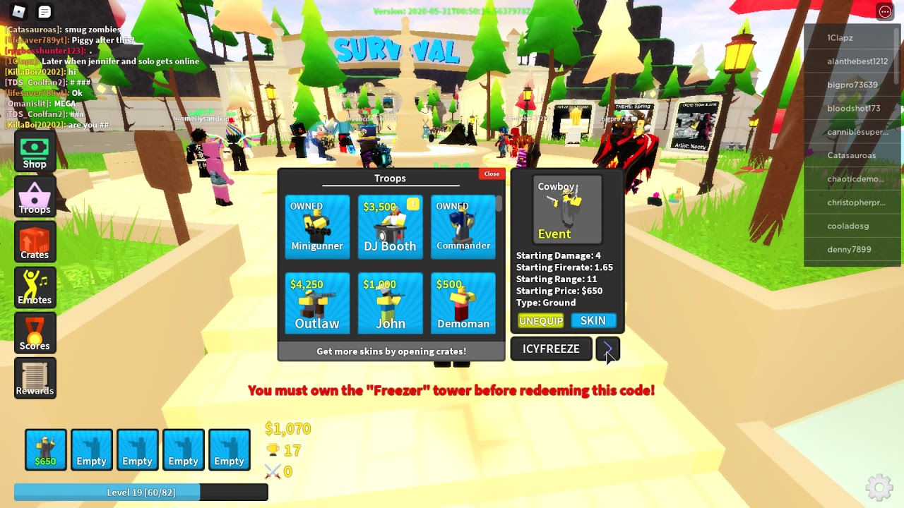 +Roblox All Star Tower Defence Code Wiki - 63kuqplvugehjm / Redeem this code to get a pack of ...