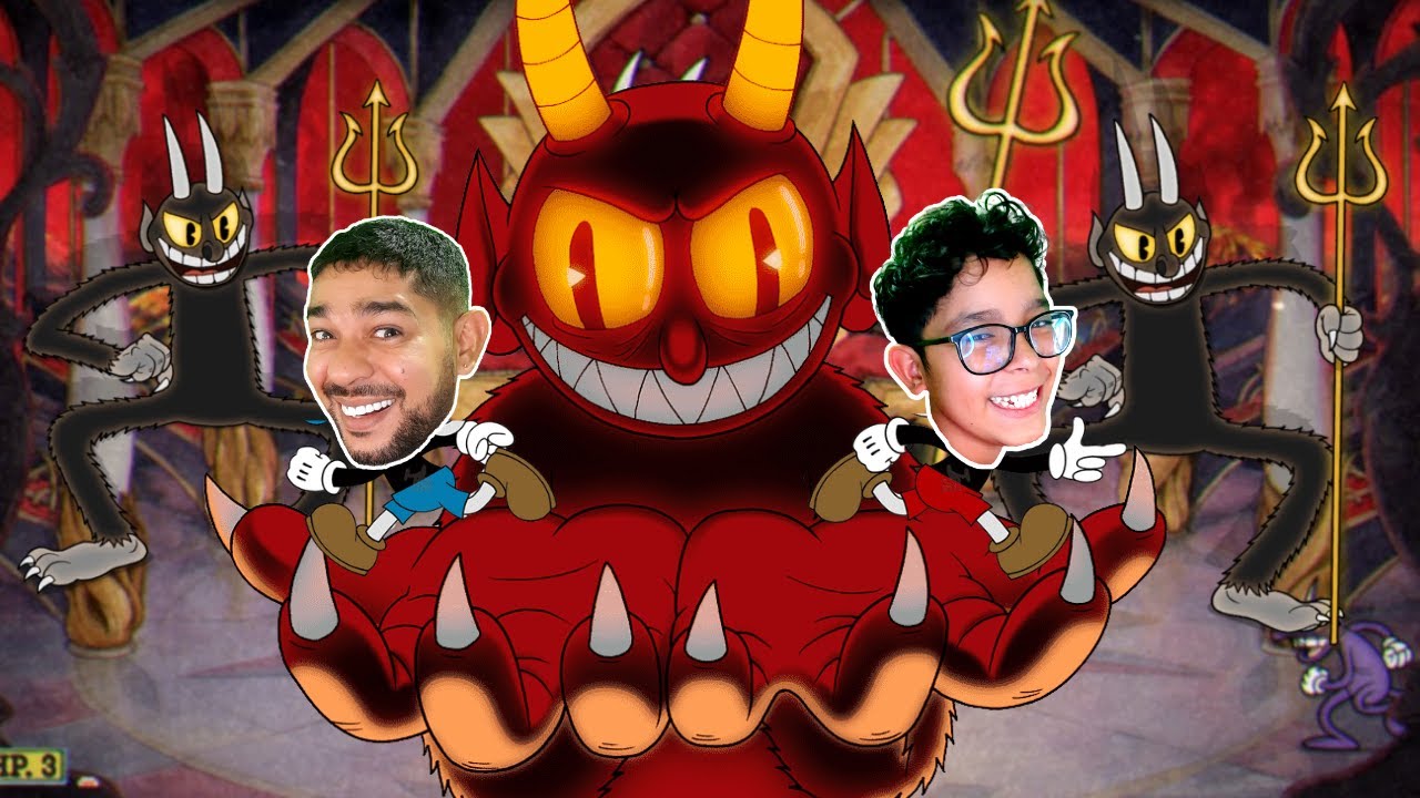 El jefe Diablo de cuphead en el nivel "diversión infernal" - YouTube — free download