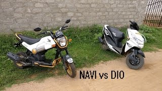 Download Honda Navi Vs Honda Dio Comparison In Hyderabadi With Wheelies!!! Video MP3 Honda Navi Vs Honda Dio Comparison In Hyderabadi With Wheelies!!!