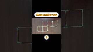 Make 4 squares by moving 2 sticks 😎 solved #shorts #puzzle screenshot 5