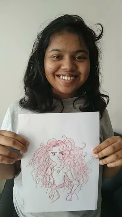 #merida #brave #shorts artist imitating the art