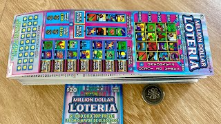 The Full Pack — 25 X $20.00 Million Dollar Loteria tickets Texas