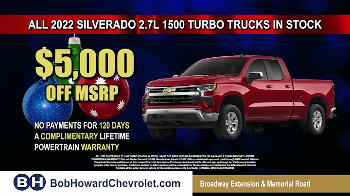 Take $5,000 Off The MSRP On A 2022 Chevy Silverado...
