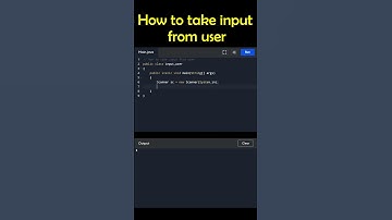 How to take INPUT from user in java #shorts #coding