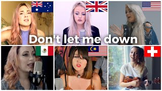 Who sang it better: Don't let me down ( australia, mexico, uk, malaysia, switzerland, us )