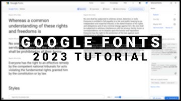 How to Use Google Fonts 2023