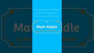 Penggunaan Aplikasi Math Riddles Saat Pembelajaran Daring by Aldi Rahadi screenshot 5