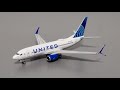 NG Model 1:400 United Airlines Boeing 737-700 N21723 (New 2019 livery) Model Unboxing and review