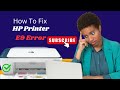 How to Fix HP Printer E9 Error