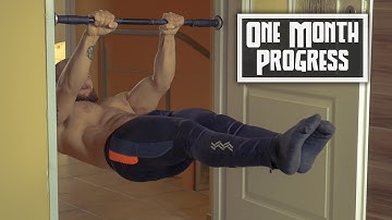 One Month Front Lever Progress