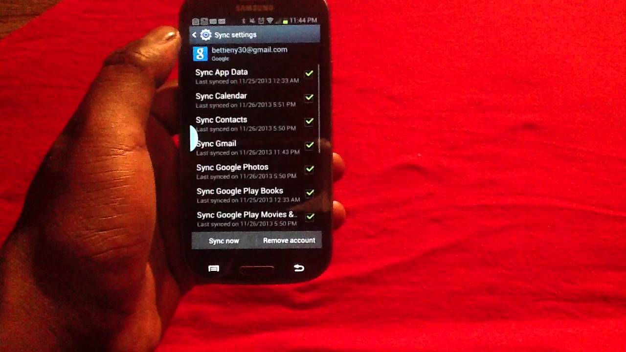 How To Remove Gmail From Samsung Galaxy S3 YouTube