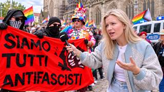 How absurd this anti-AfD protest was 💀🌈