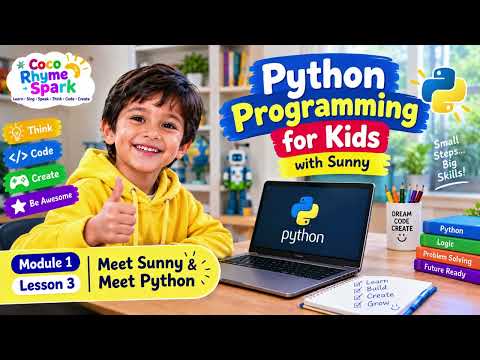 🐍💻 PYTHON PROGRAMMING FOR KIDS WITH SUNNY! 🌟