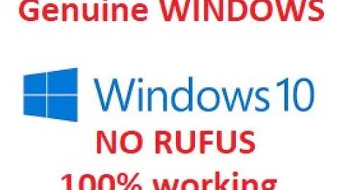 Windows Genuine Bootable USB Drive Without Third-Party Software