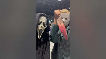 Who scares you more Michael Myers or Ghostface? #scream #halloween #michaelmyers #ghostface #horror