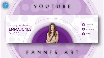 Modern Youtube Banner Art on Android using PixelLab || Tutorial