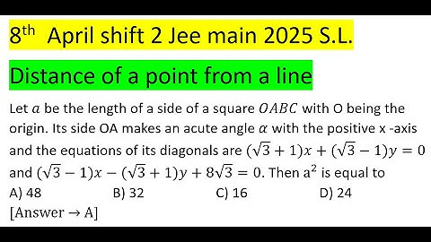 Let a be the length of a side of a square OABC with O being the origin. Its side OA makes an acute