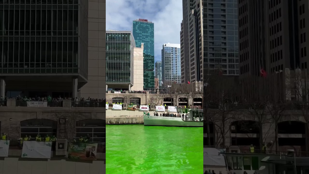 St Patricks 💚🍀 #stpatricksday #chicago #greenriver #stpatricksday2024