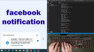 ASMR Programming - Creating Facebook Notifications with HTML and CSS - No Talking