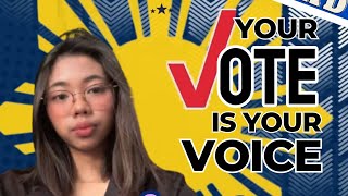 YOUR VOTE IS YOUR VOICE  speech delivery Topic: National/local elections  SCHOOL PURPOSES ONLY 